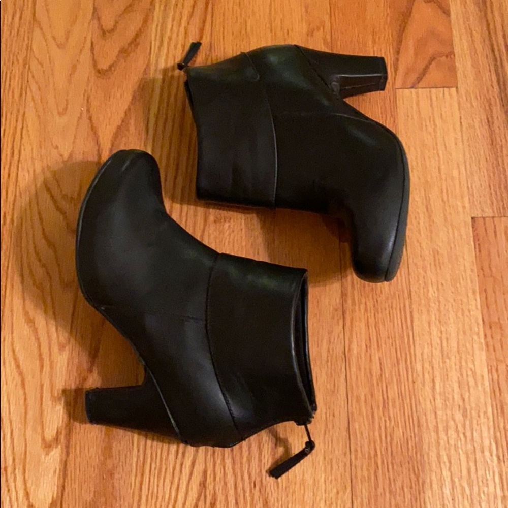 black ankle boots